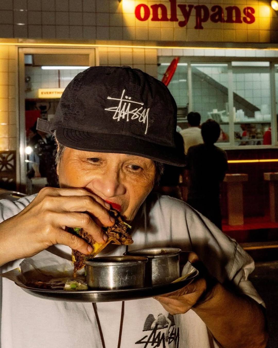 Mama Mate Eats A Taco